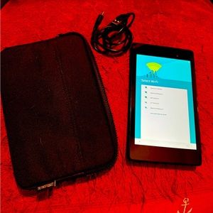 Nexus 7 tablet,  gently used but in great condition.